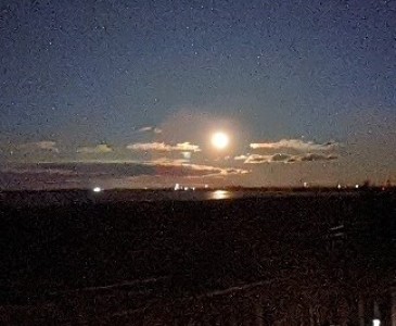 Full moon over the lake